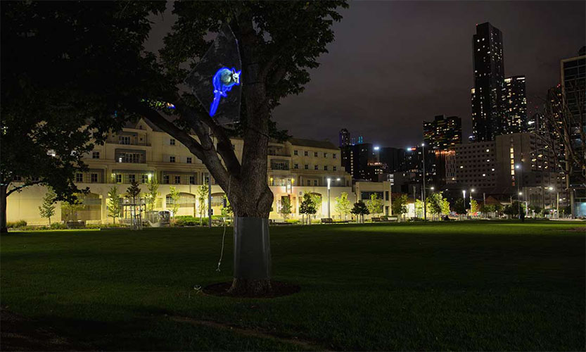 Animated possums on show in Carlton 