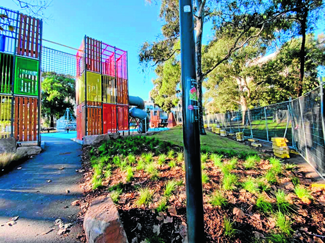 Kids jump for joy at JJ Holland Park