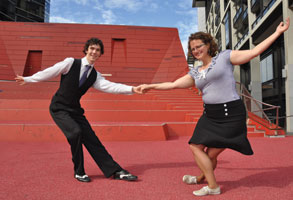 Dancing in the square