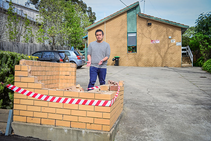 Mailbox smashed in hit and run, leaving $5000 damage