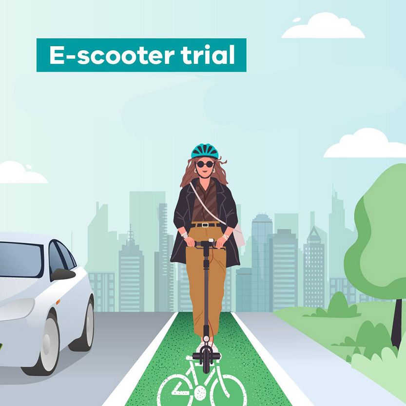 New audio warning for illegal footpath riders in e-scooter crackdown
