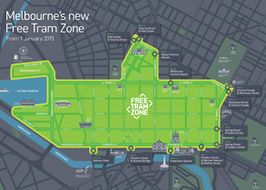 Green means free trams