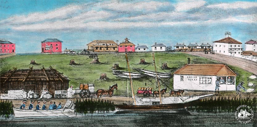 The Lamb Inn, a “roystering place for shepherds with cheques”, c. 1840