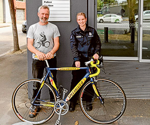 Hugh and his special stolen Specialized