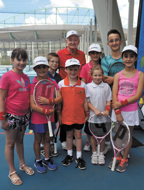 Australian tennis legend visits Docklands