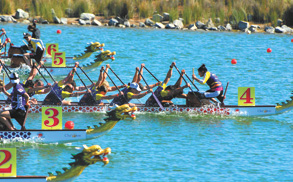 Local dragon boaters make history