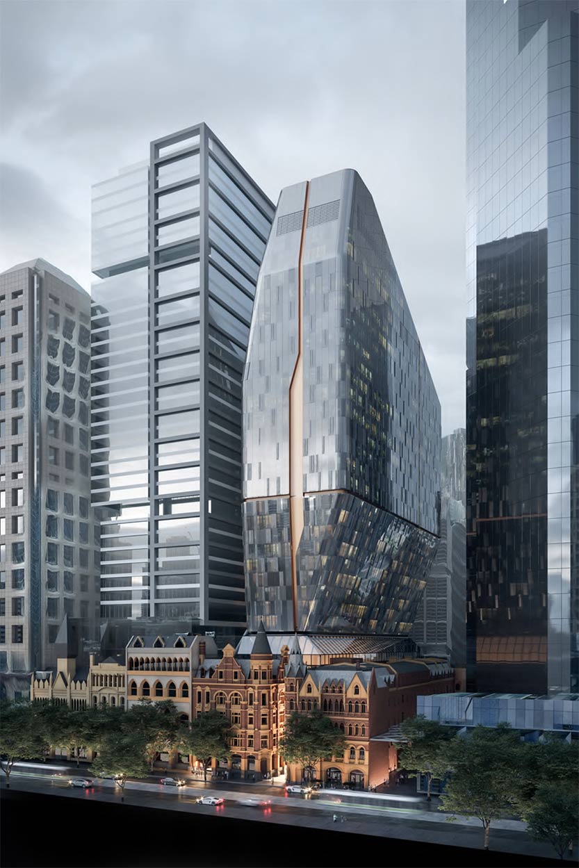 “Evocative lozenge”: Collins St heritage icons preserved under new tower plan