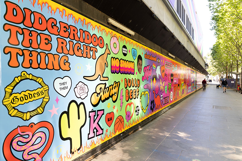 Deadly designs bring colour to City Square for Melbourne Fashion Week
