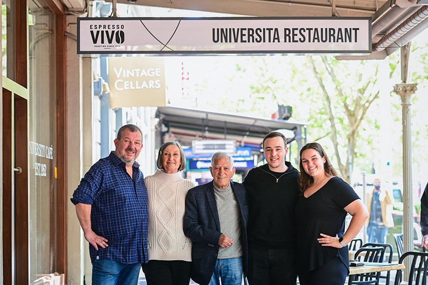 Three generations of family hospitality at University Café