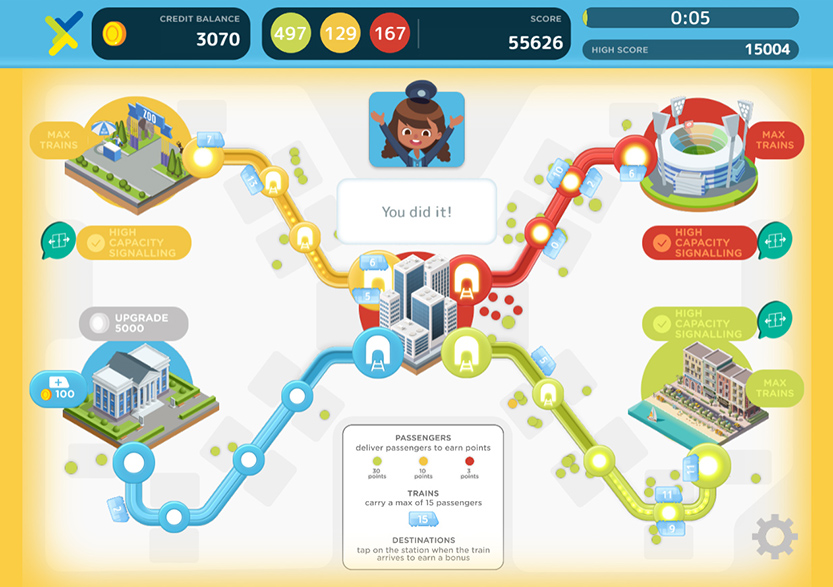 Become a train master with the Metro Tunnel’s free online game