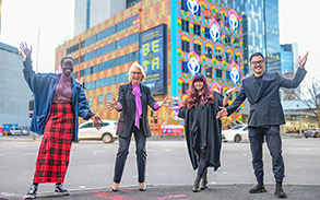 Southbank lit up with Hanover House artwork