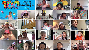 Preps celebrate 100 days of school while in lockdown