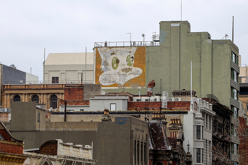 Elizabeth St’s feline mascot