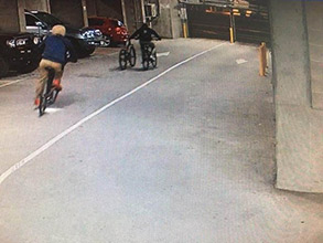 Caught on cam: Thieves steal bike after breaking into apartment building