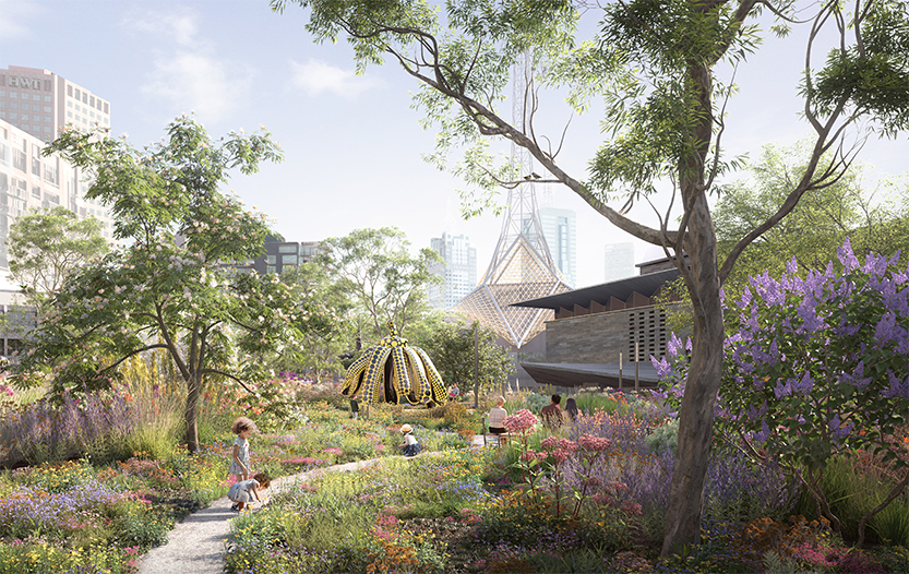 Melbourne’s Arts Precinct to be transformed by a new garden, Laak Boorndap