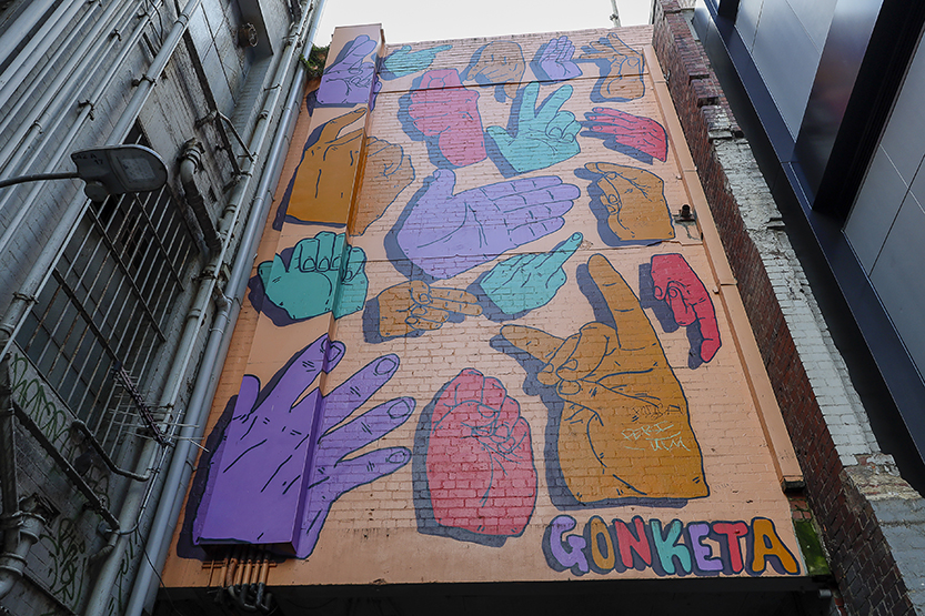 Melbourne’s secret sign language mural