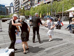 Seniors celebrate in Docklands
