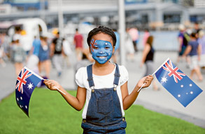 Big crowd on Australia Day