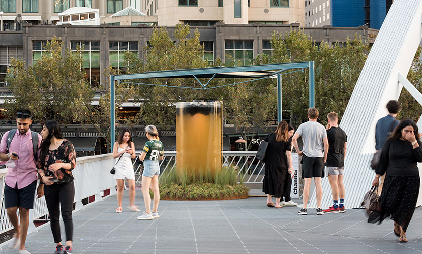 Artist tests the water with bold project