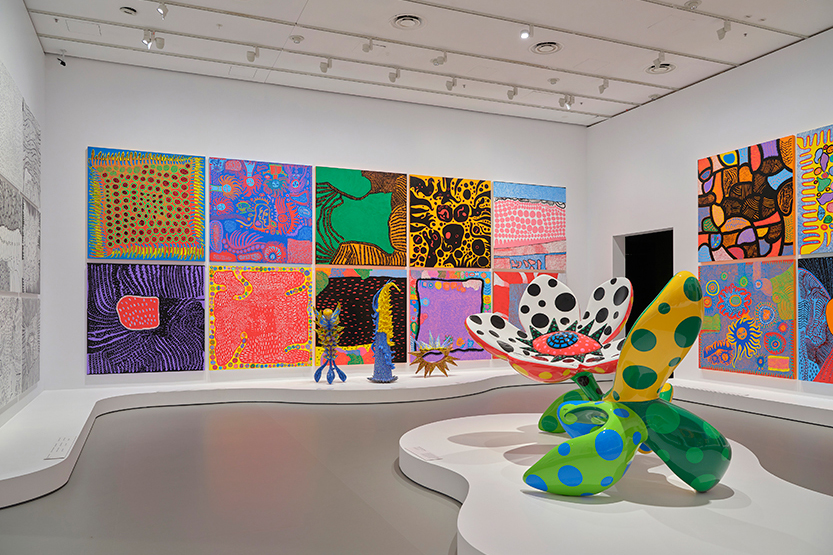 A family day at Yayoi Kusama’s NGV exhibition