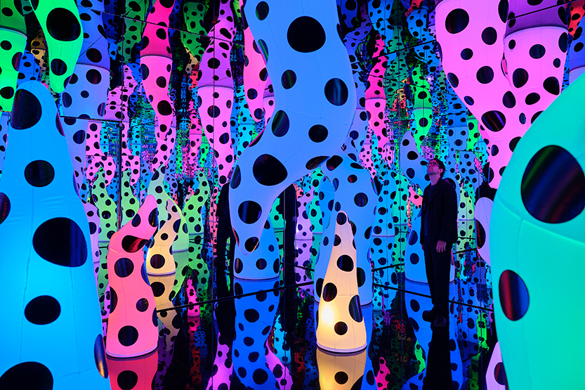 A family day at Yayoi Kusama’s NGV exhibition