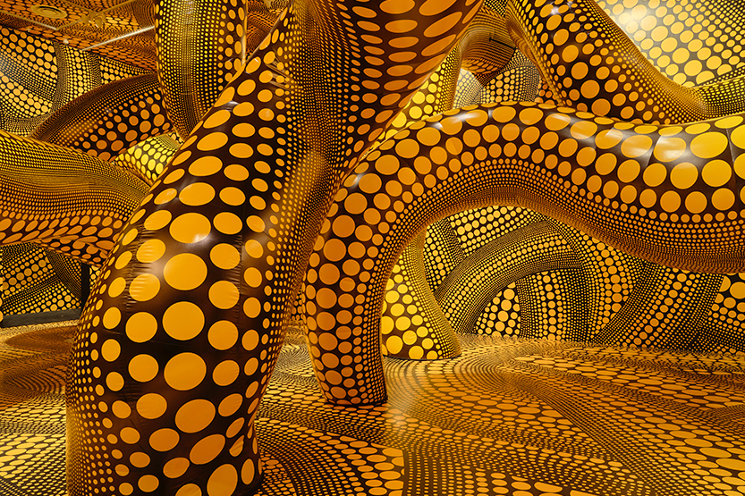 A family day at Yayoi Kusama’s NGV exhibition