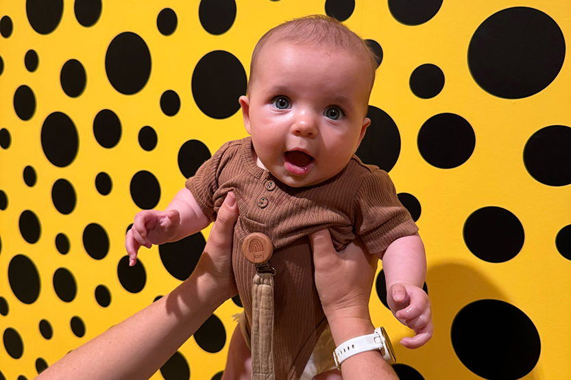 A family day at Yayoi Kusama’s NGV exhibition