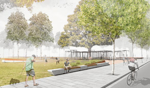 Unique pavilion finds a  Docklands home