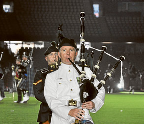 Military tattoo in Docklands