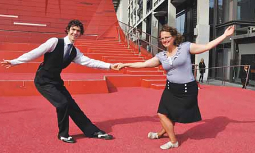 Dancing in the square