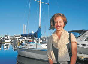 A boat named Boomerang