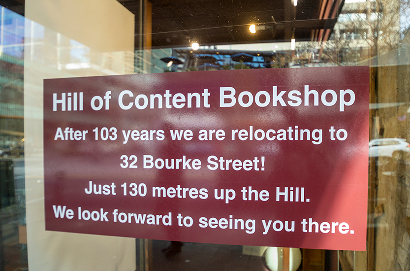 Human chain formed to help Hill of Content move thousands of books to new premises
