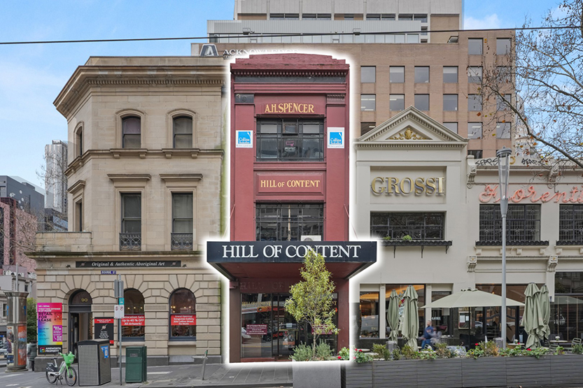 Hill of Content’s former home on Bourke St hits the market
