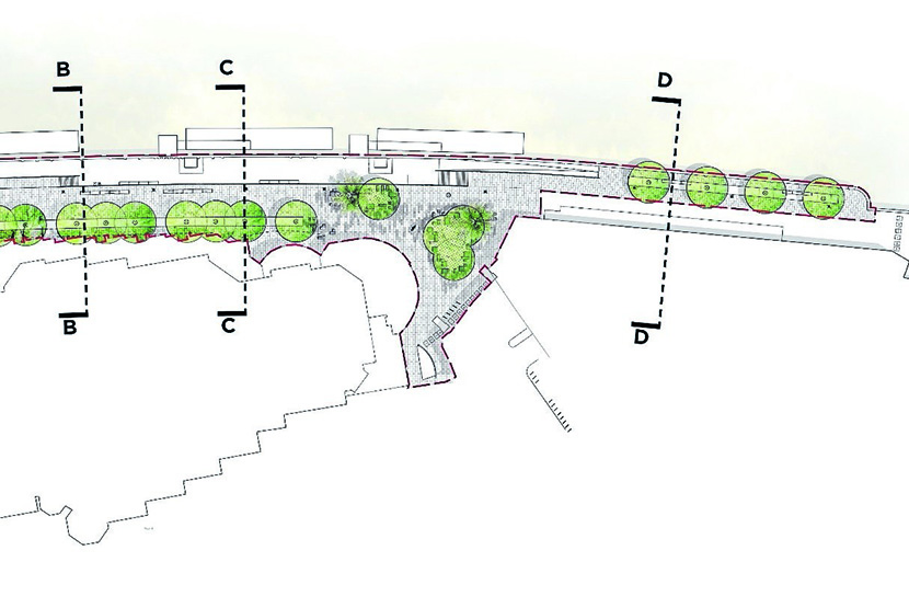 Works halted along Southbank Promenade