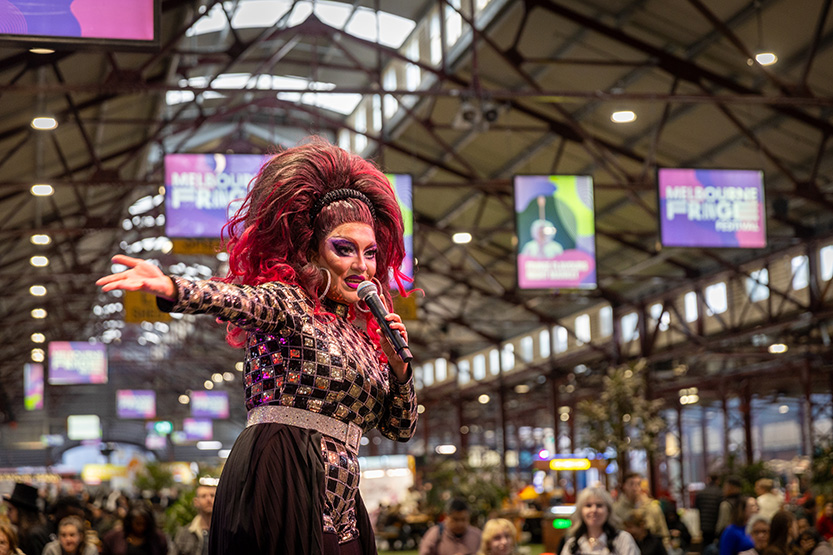 Street food, shopping and variety shows at QVM’s Fringe Flavours Night Market
