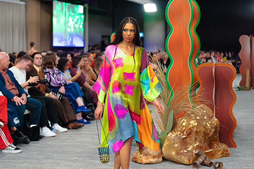 First Nations designers open Melbourne Fashion Week with powerful storytelling on the ganbu marra Runway