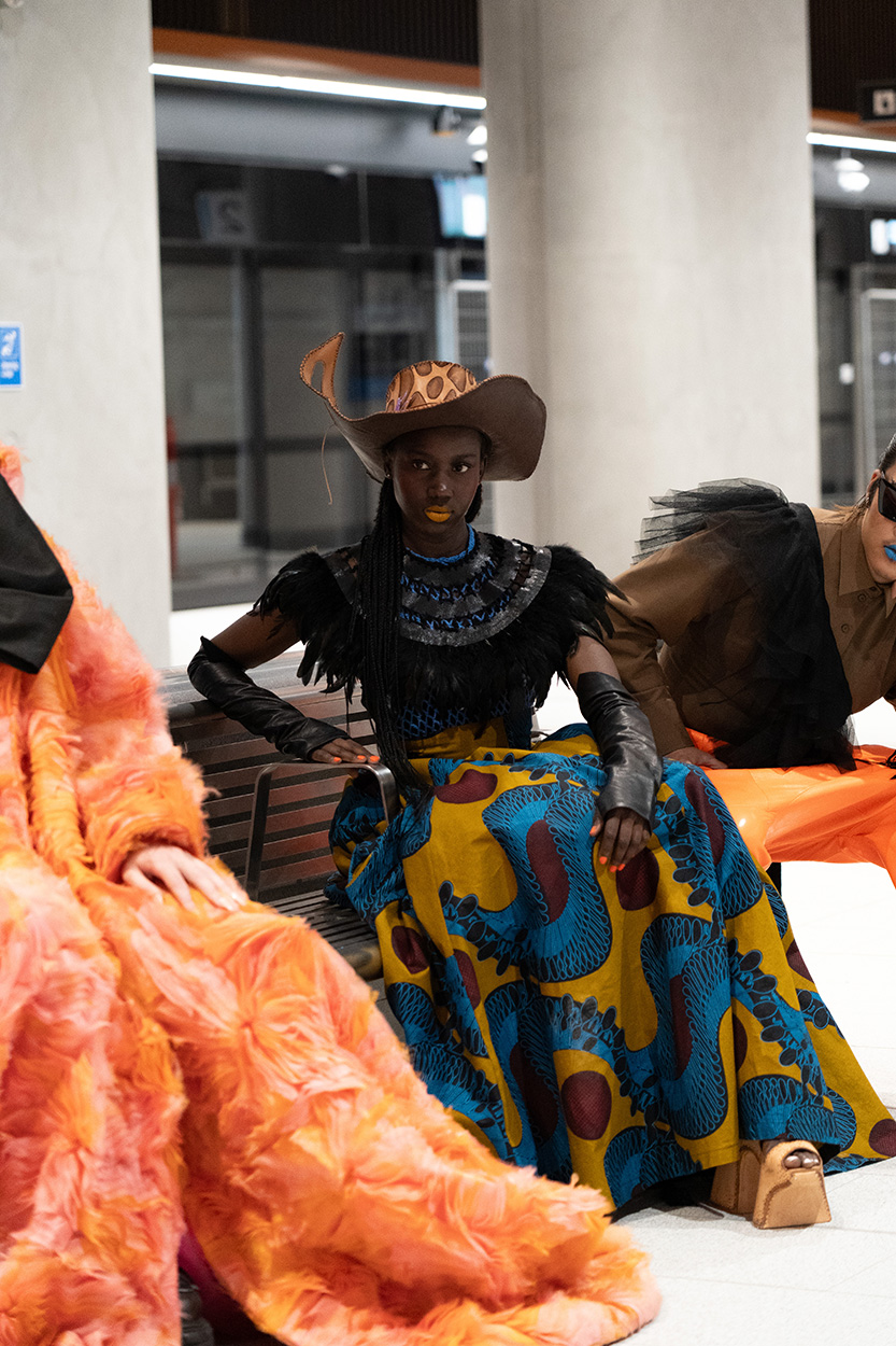 From rails to runway: RMIT students take over Town Hall Station for Melbourne Fashion Week