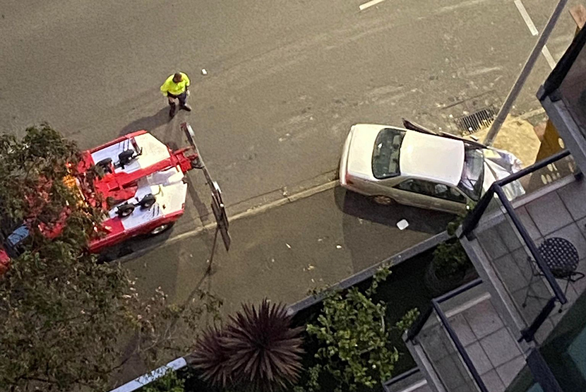 Two teens arrested after fleeing two-car crash at notorious intersection 