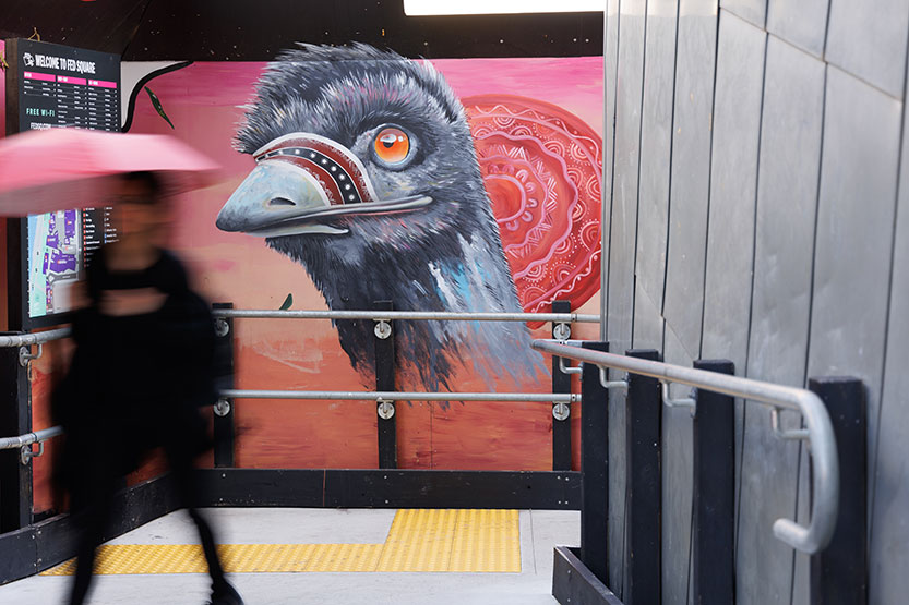 Metro Tunnel’s First Nations artwork “unexpected delight” in Federation Square