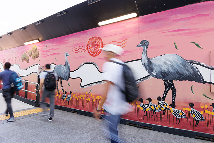 Metro Tunnel’s First Nations artwork “unexpected delight” in Federation Square