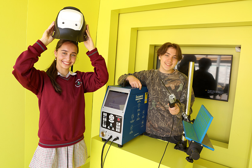 Fed Square turns into a sky-high skills showcase for VCE Vocational Major students
