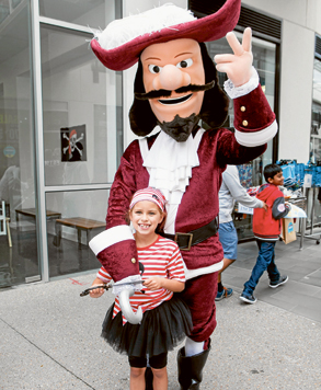 Pirates boarding at Harbour Town