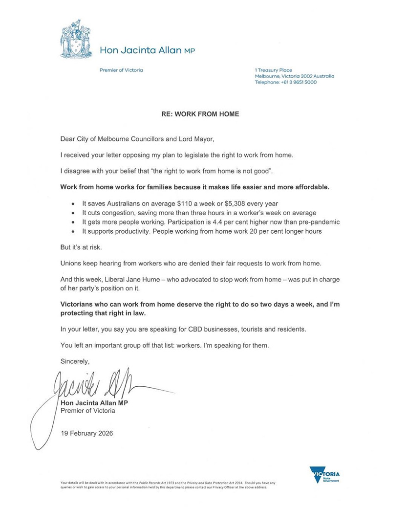 Premier’s public rebuke over work-from-home misses the mark