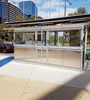 Kiosk almost ready