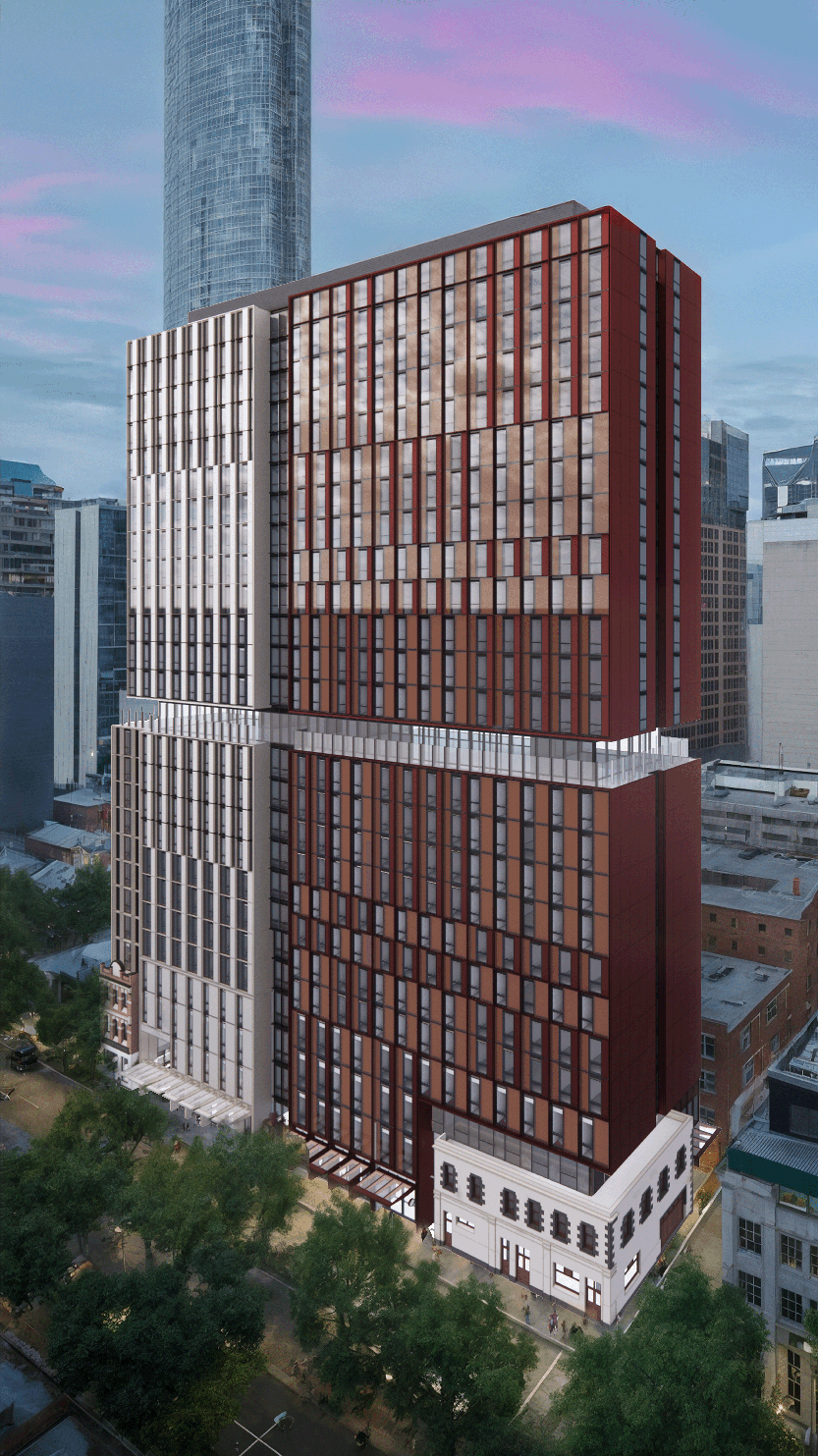 Construction begins on major student tower at 570 Little Bourke St