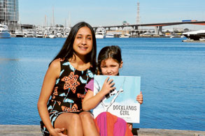 Docklands’ girl features in print