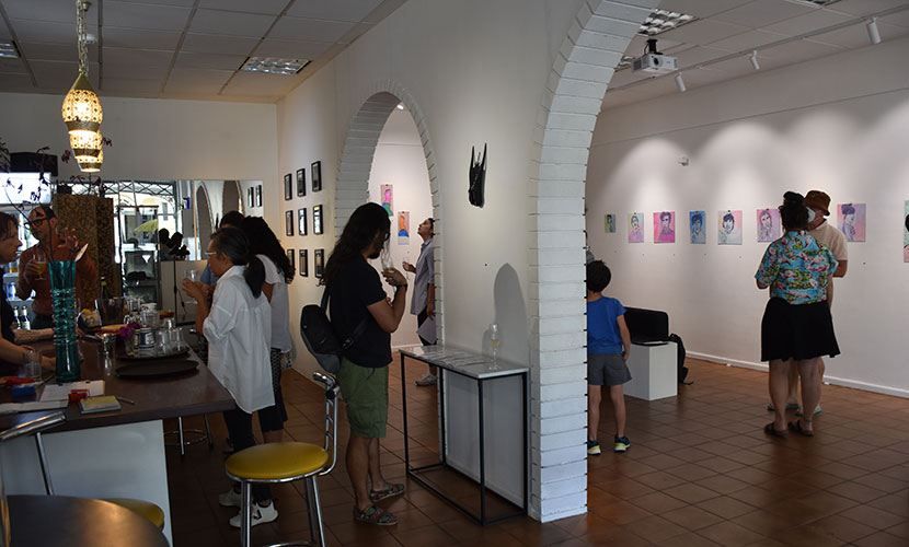 Smaller crowds at art openings