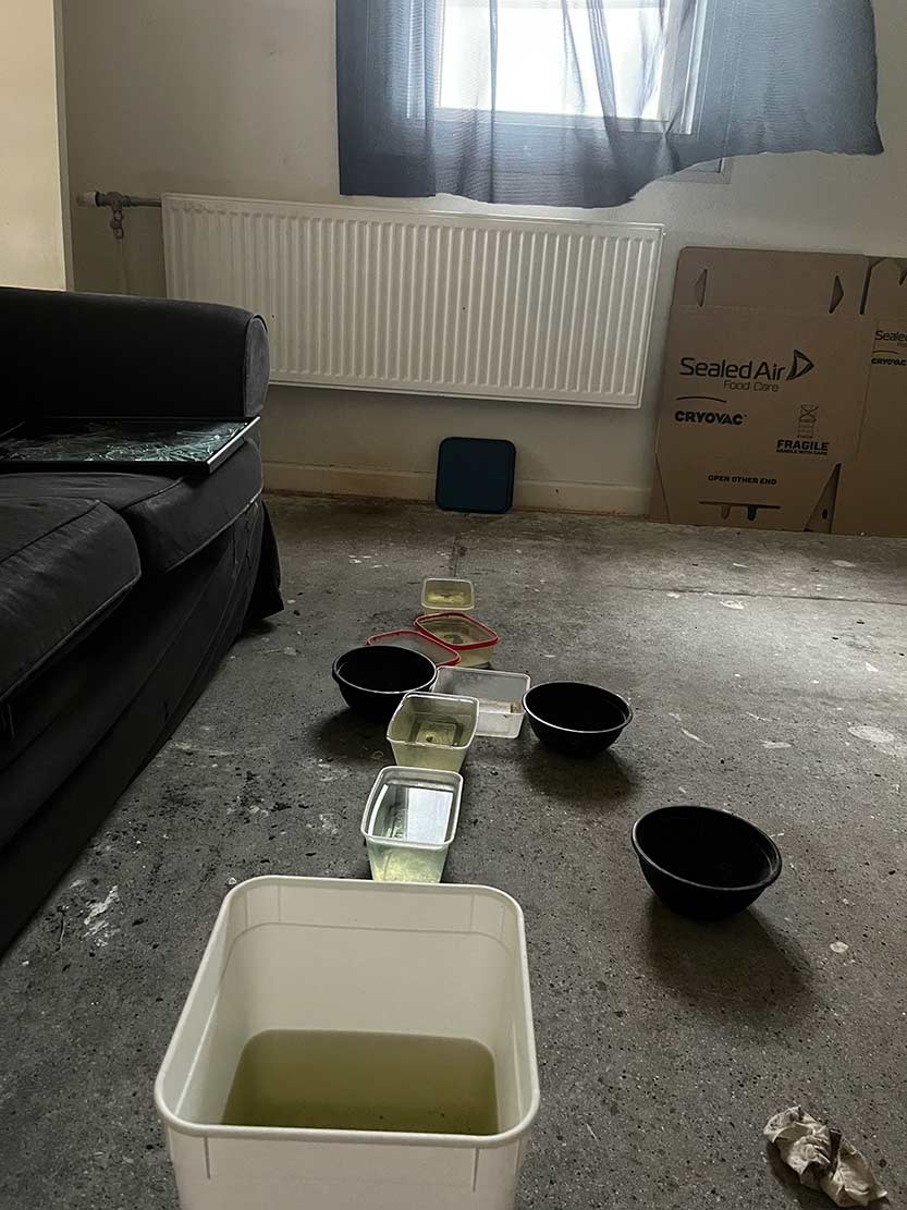 Residents of high-rise tower plead for help as sewage leak overruns building