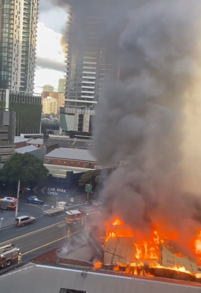 Two teens arrested after fire engulfs factory
