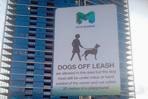Dog sign mystery at Point Park